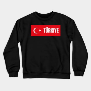 Türkiye in Turkish Flag Crewneck Sweatshirt